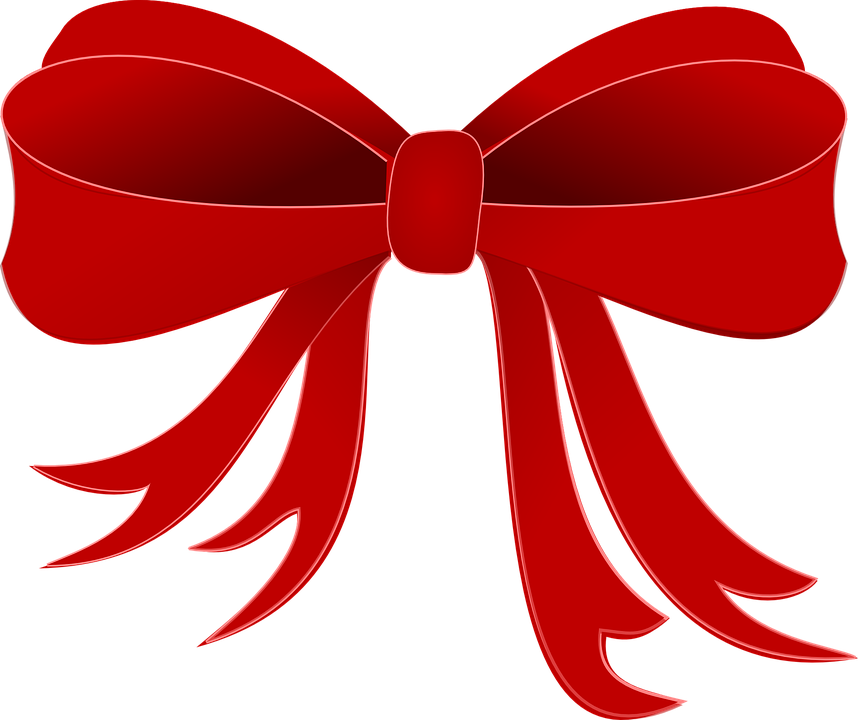 Explore Ribbon Decorations, Free Vector Graphics, And - Red Bow Clipart Png (858x720)