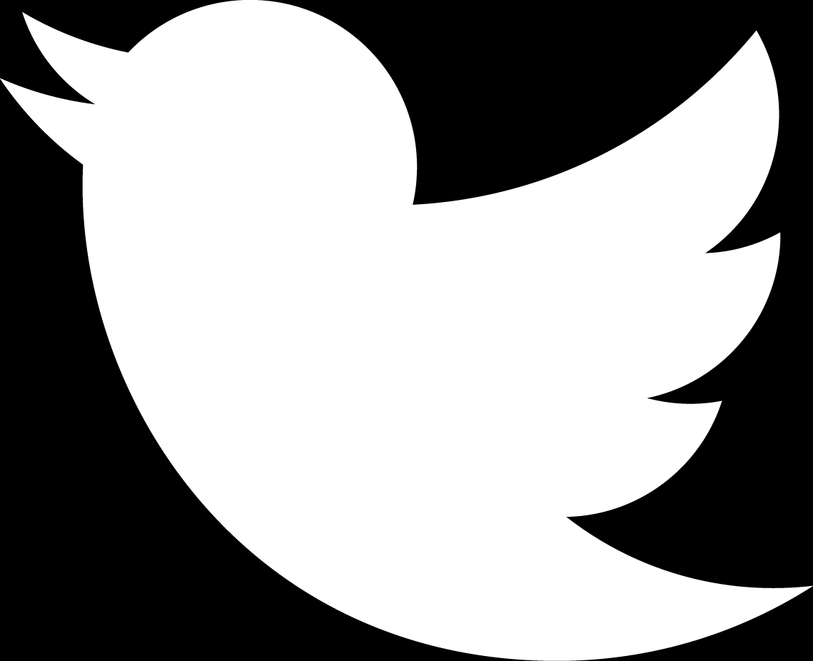 Black Twitter Clipart - Twitter Logo White Transparent (1139x926)