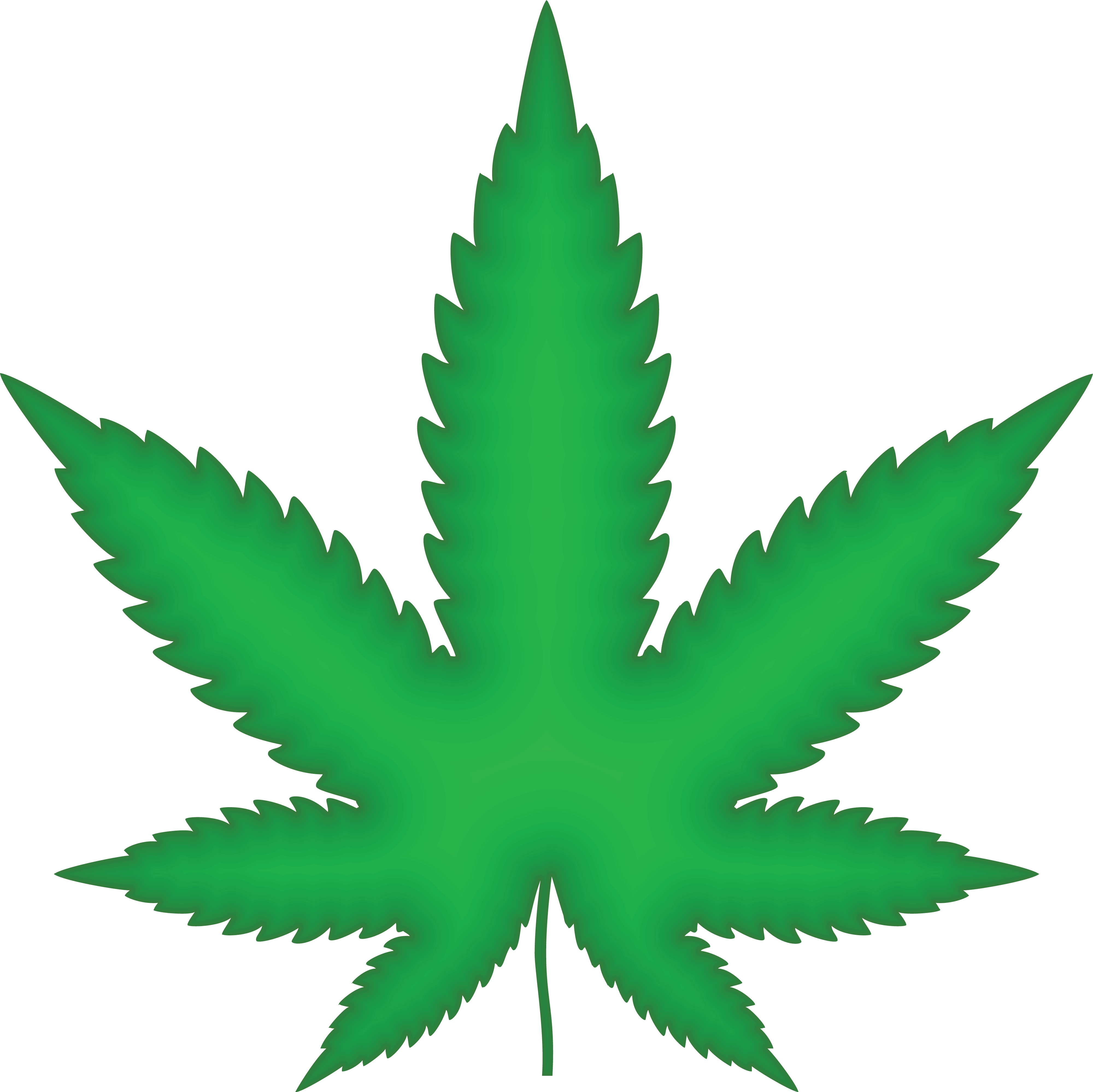 Free Clipart Of A Green Pot Leaf - Free Clipart Of A Green Pot Leaf (4000x3995)