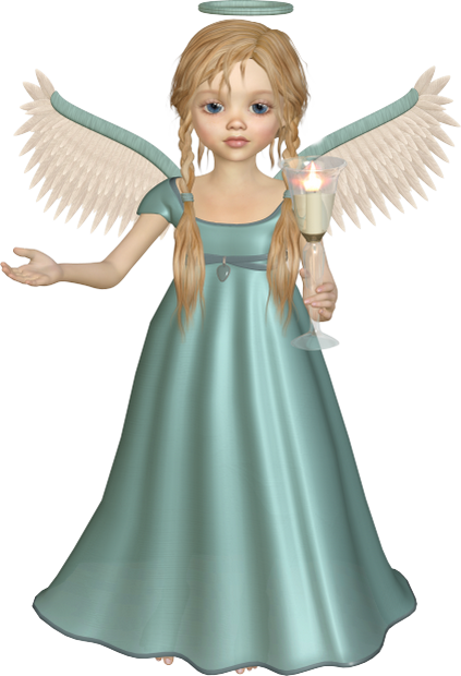 Angel With Candle Free Png Clipart Picture - Angel With Candle Free Png Clipart Picture (423x620)