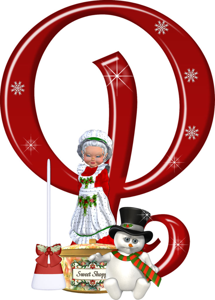 Letter Q Christmas - Letter Q Christmas (733x1024)