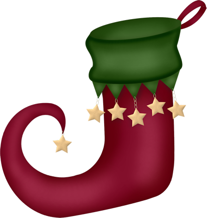 Christmas Stocking Clip Art - Christmas Stocking Clip Art (423x444)