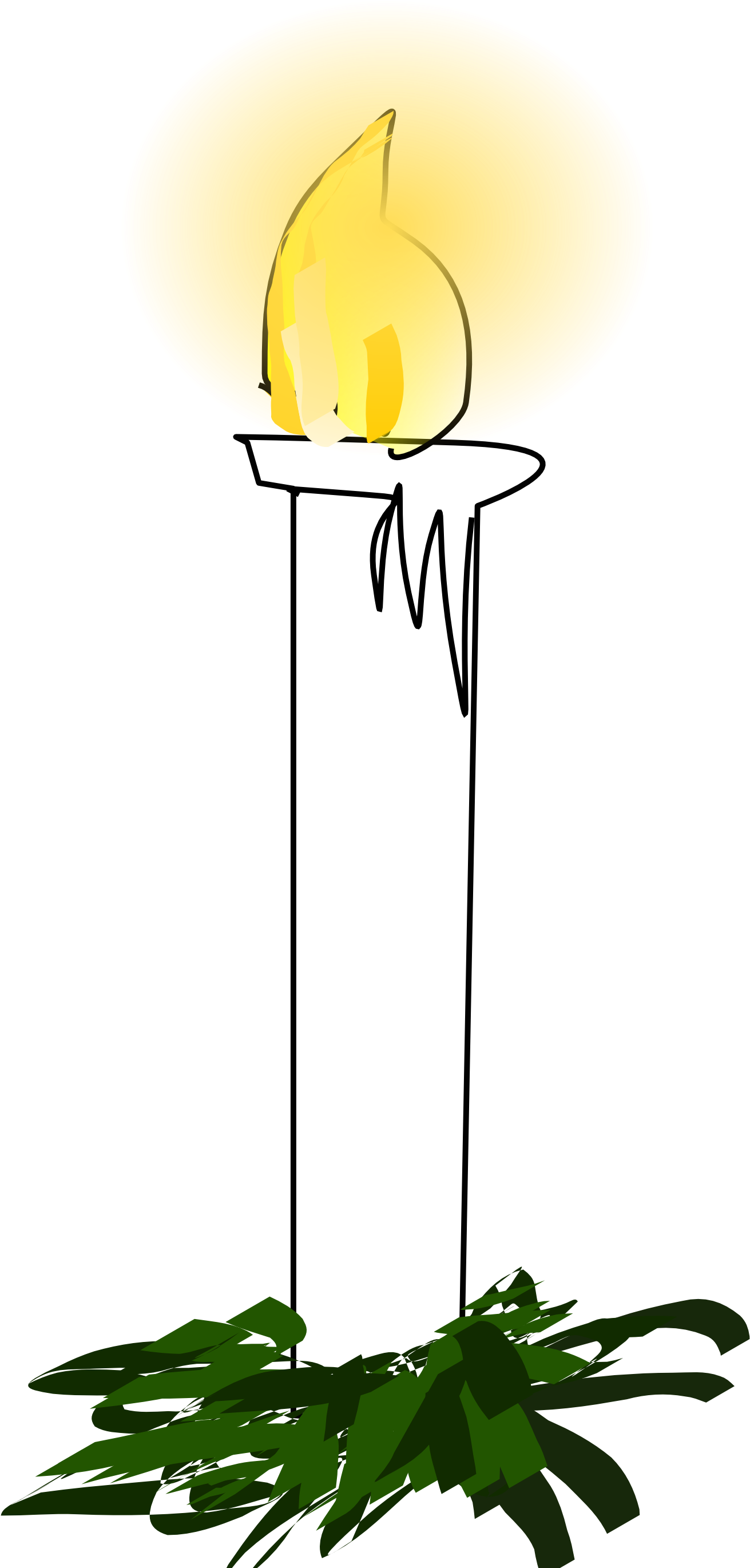 See Here Birthday Candle Clipart Black And White Free - See Here Birthday Candle Clipart Black And White Free (1979x2799)