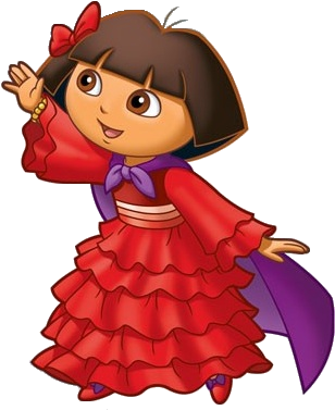 The Explorer Christmas Clipart - Dora Saves The Snow Princess (325x383)