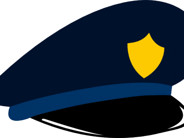 Cartoon Police Hat - Police Officer Police Hat Clipart (640x480)