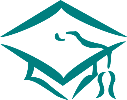Graduation Cap Graduation Cap Education Sc - Transparent Background Graduation Cap Clip Art (432x340)