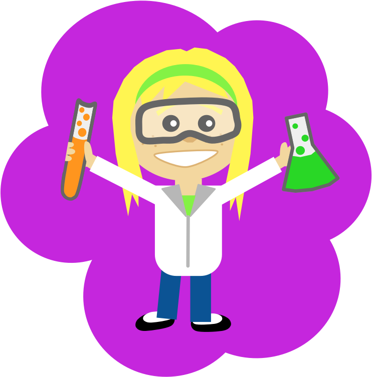 Free Happy Girl Free Graduate 3 Free Science Guy Free - Cartoon Wearing Safety Goggles (800x800)