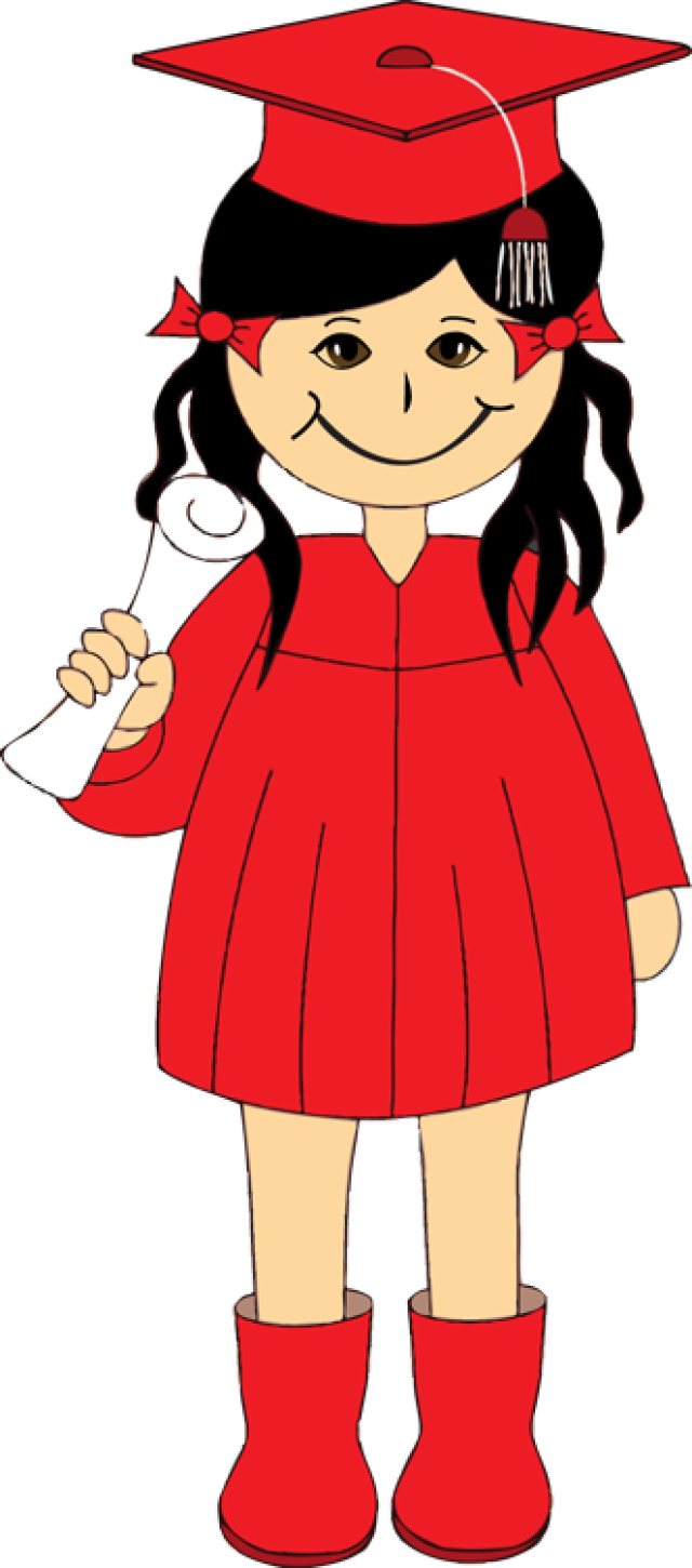 Get Creative With This Free Kids Clip Art - Clipart Of Graduation Children (640x1450)