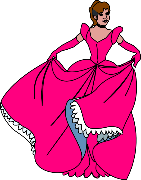 Beautiful Ball Gown Clip Art - Gown Clipart (468x595)