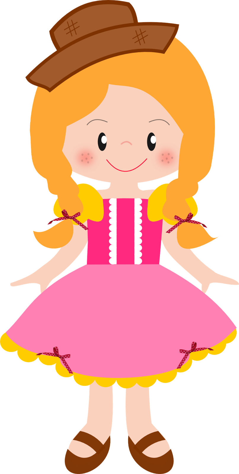 Festa Junina - Menina Festa Junina Vetor (807x1600)