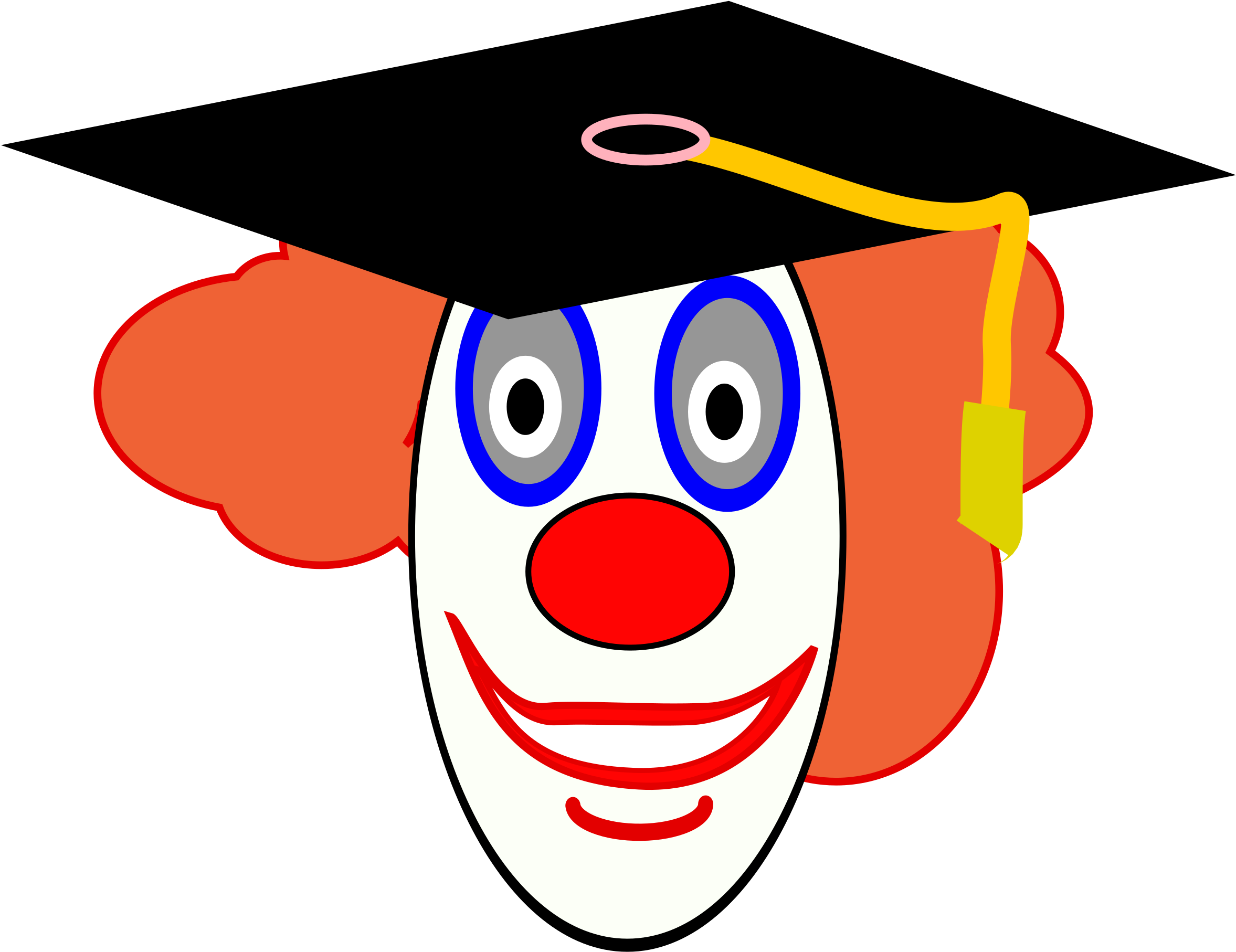 Onlinelabels Clip Art - Clown Face (2400x1861)