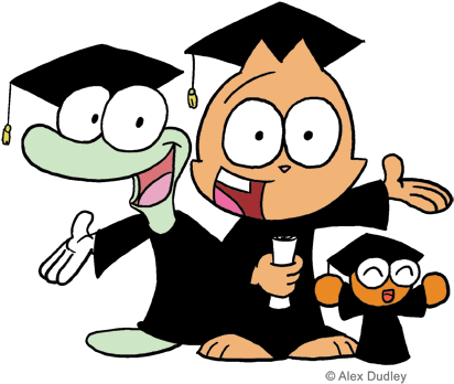 The Cartoon Chronicles Of Conroy Cat - تخرج طفل سكرابز (504x360)