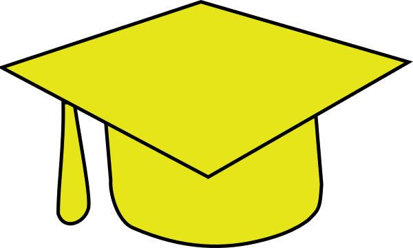 Gold Grad Cap Clip Art At Clker - Grad Cap Clip Art (600x360)