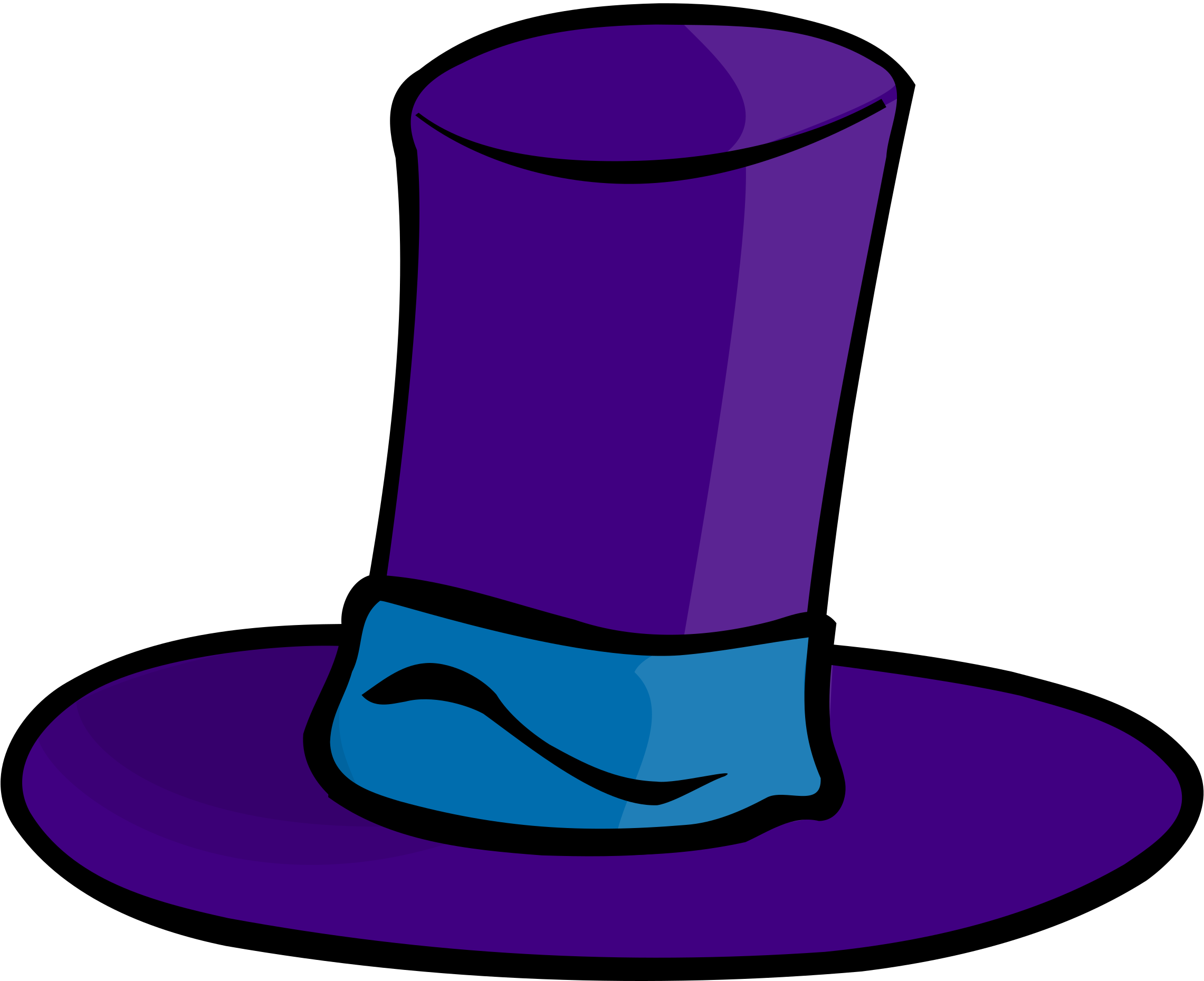 Cap Clipart Silly Hat - Big Hat Cartoon (2400x2400)