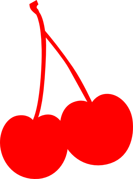 Large Red Cherry Two Clip Art At Clker - Red Cherry Clip Art (950x1280)