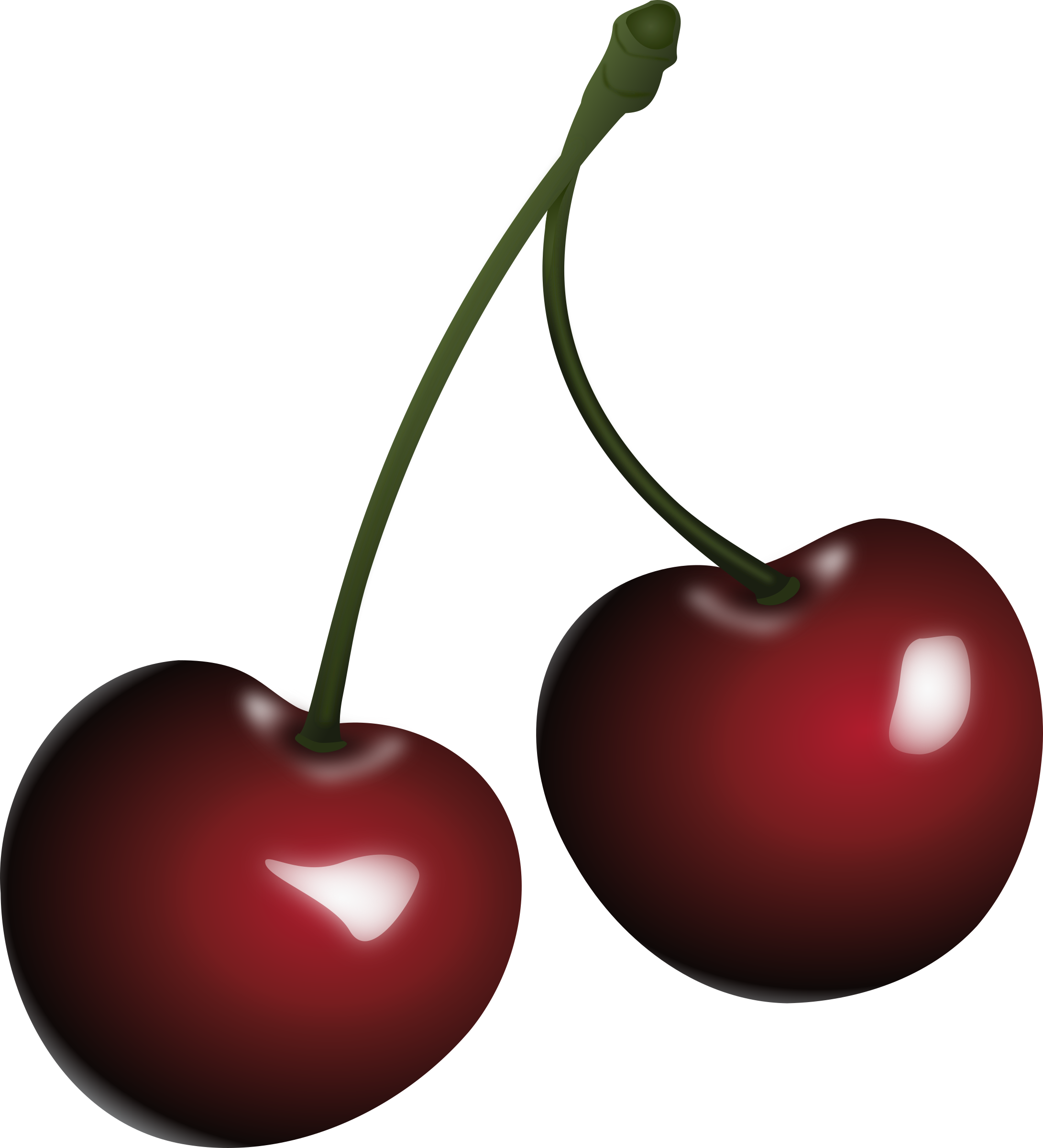 Big Image - Clip Art Cherry (2181x2400)