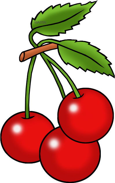 Utah State Fruit - Cherry Clip Art (416x648)