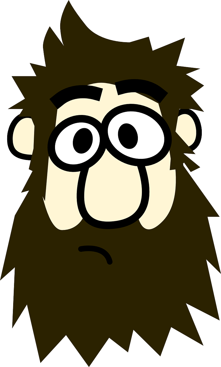 Beard Clipart - Cartoon Man With Beard (771x1280)