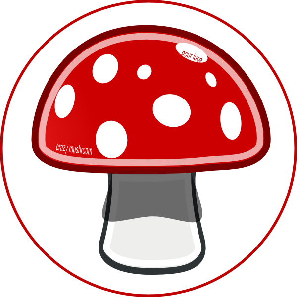 Crazy Mushroom Clip Art At Vector Clip Art - National Speed Limit Sign (600x600)