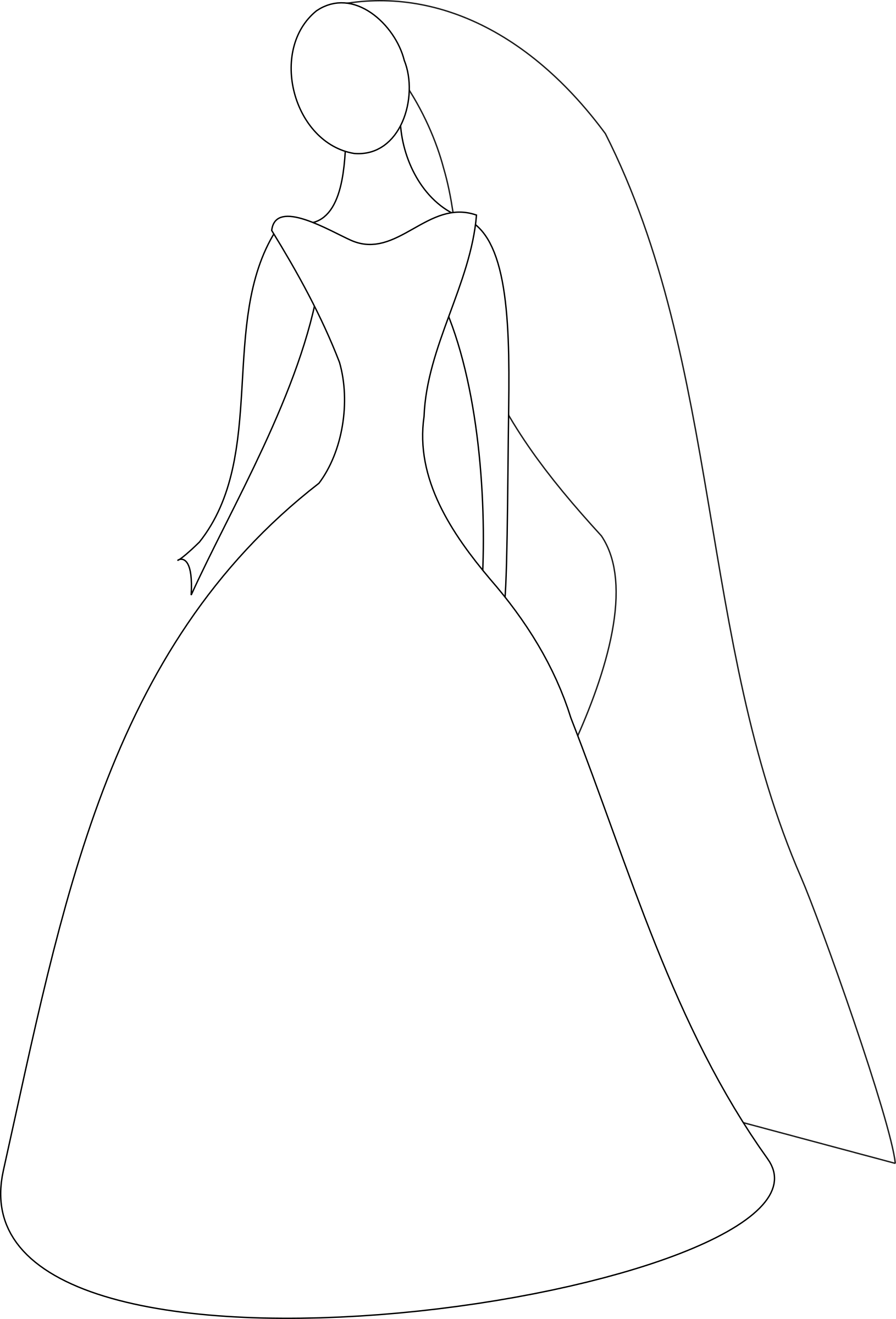 Best Ideas Of Wedding Dress Silhouettes For Your Wedding - Bride Silhouette Clip Art (1630x2400)