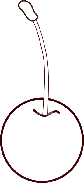 Cherry Clip Art At Clker - Cherry (276x599)