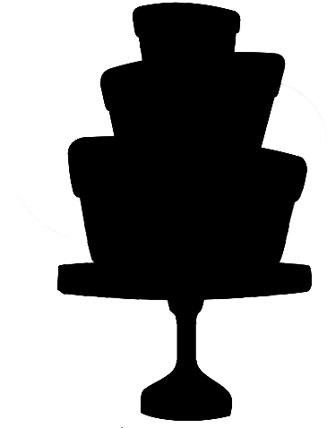Clip Art Wedding Cake Silhouette ~ Prezup For - Cake Silhouette Png (500x800)