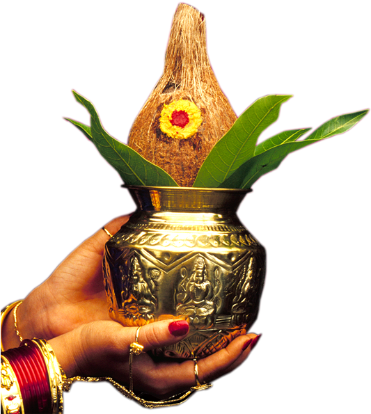 Wedding Clipart Png Free Download - Akshaya Tritiya Kalash Png (600x675)