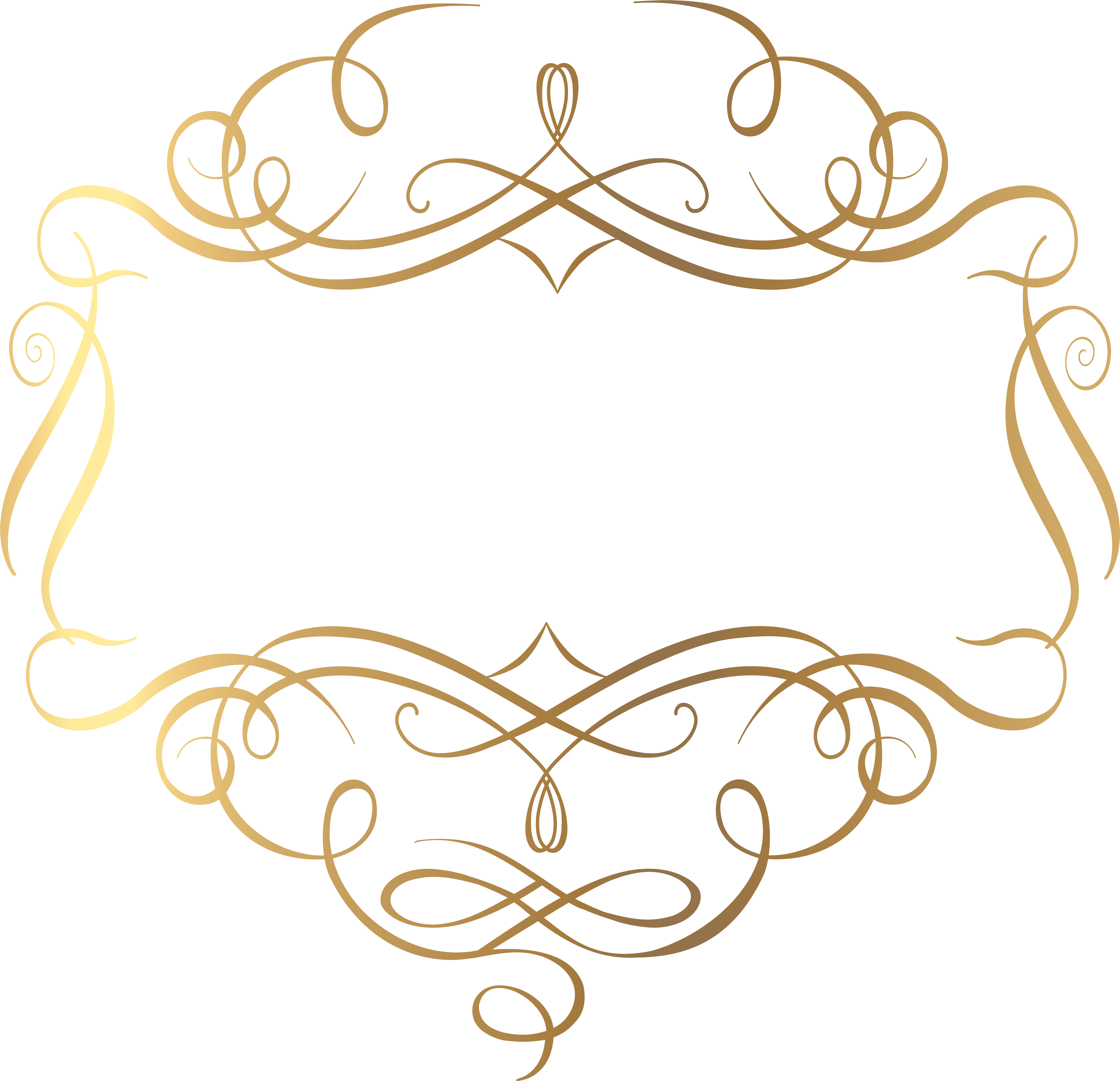 Gold Decoration Png Transparent Clip Art Image - Gold Decoration Png Transparent Clip Art Image (8000x7720)