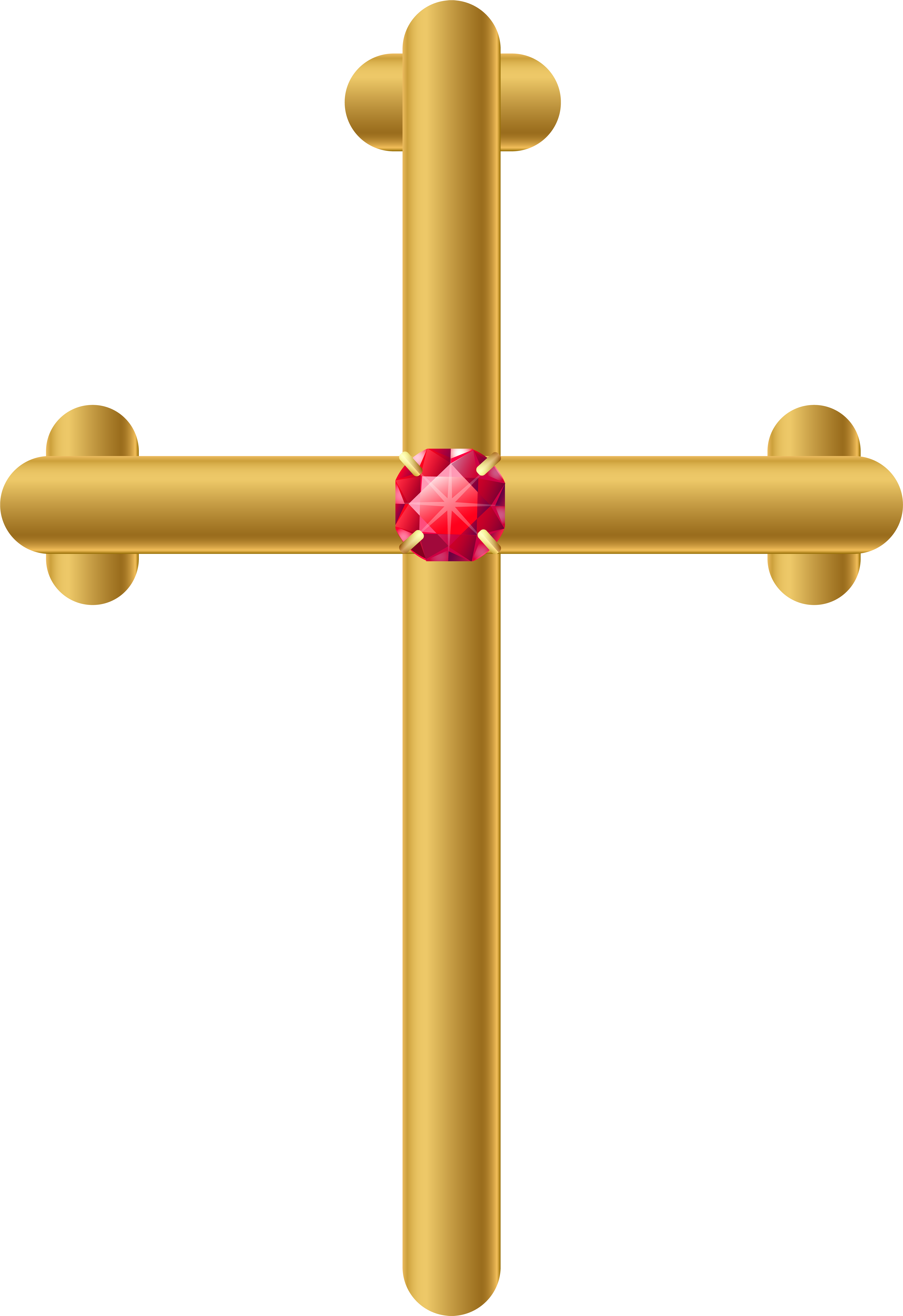 Golden Cross Png Clip Art Imageu200b Gallery Yopriceville - Golden Cross Transparent (5492x8000)