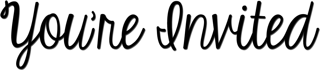 Graphics For Your Invited Clip Art Graphics - You Re Invited Text (1200x346)