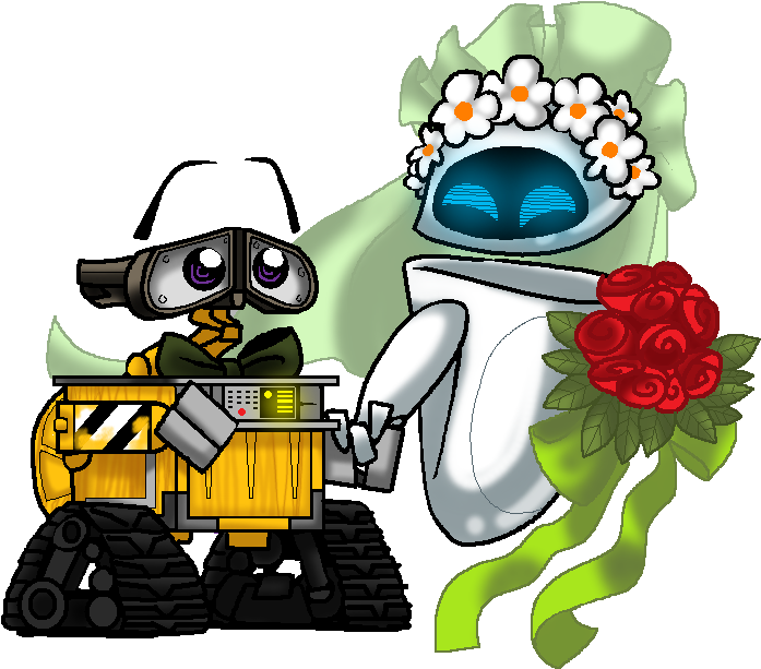 E And Eve's Wedding Day By Purplerage9205 - Wall-e (720x630)