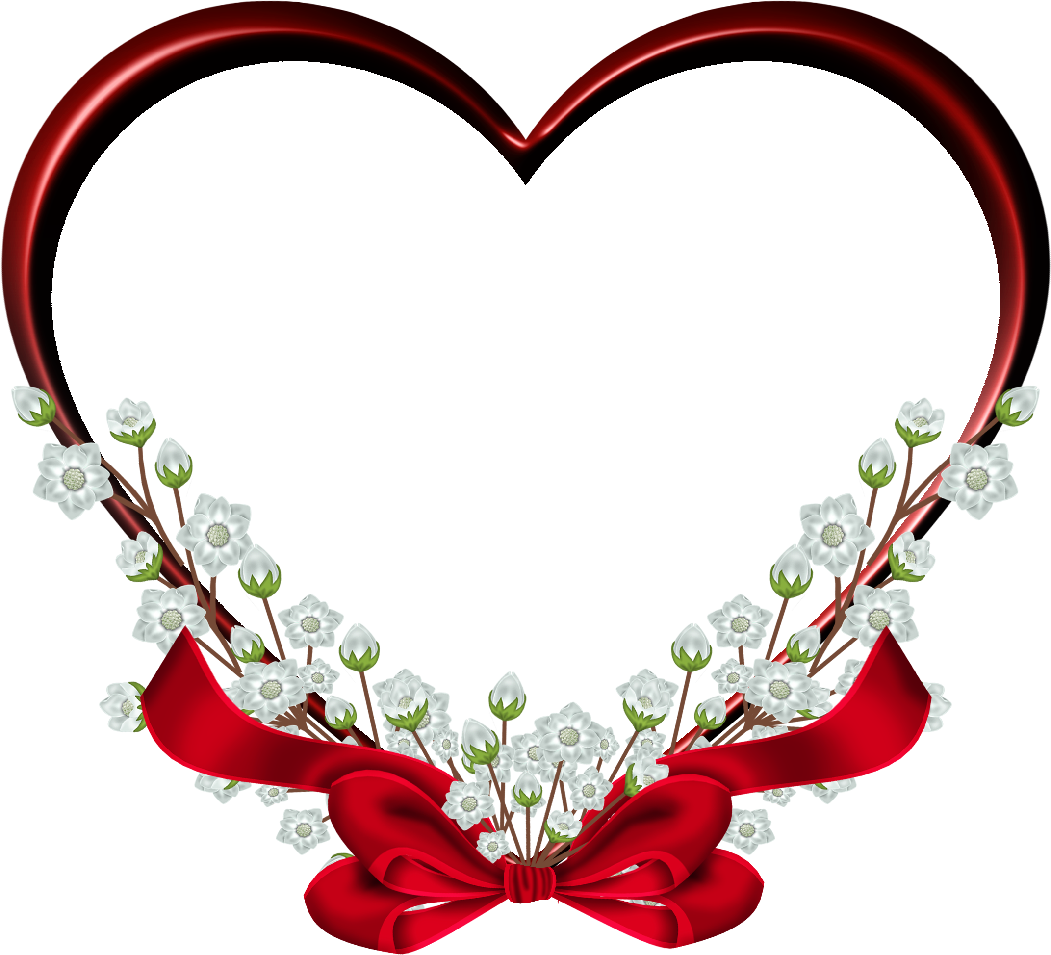 Heart Picture Frame Clip Art - Heart Image In Png Format (2340x2140)