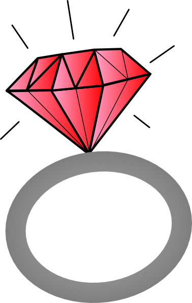 Red Engagement Ring Clipart (378x596)