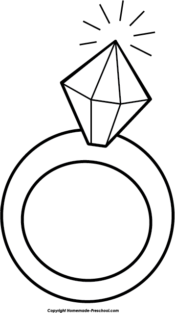 Bw Wedding Ring Clipart Bw Wedding Ring Clipart - Wedding Ring Clipart (358x639)