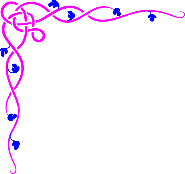 Wedding Border Clipart I Also Made This In A Pink Weddingpink - Simple Page Corner Borders (600x565)