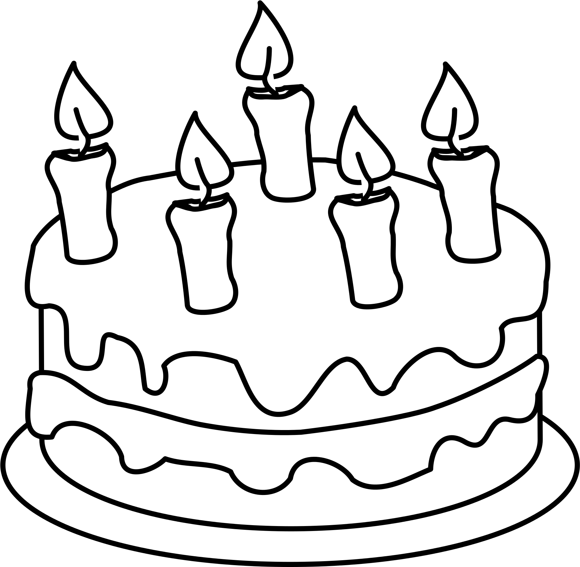 File - Colouring Pages Of Cake (2000x2667)