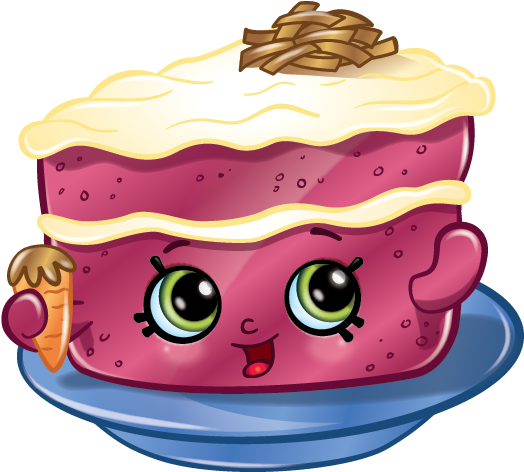 Cake Clipart Shopkin - Shopkins Cara Carrot Cake (577x496)