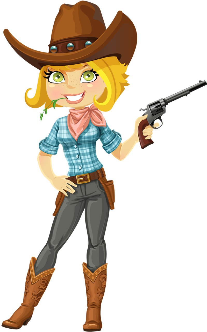 Cowboy Clipart Family - Cowboy Town Clip Art (799x1280)