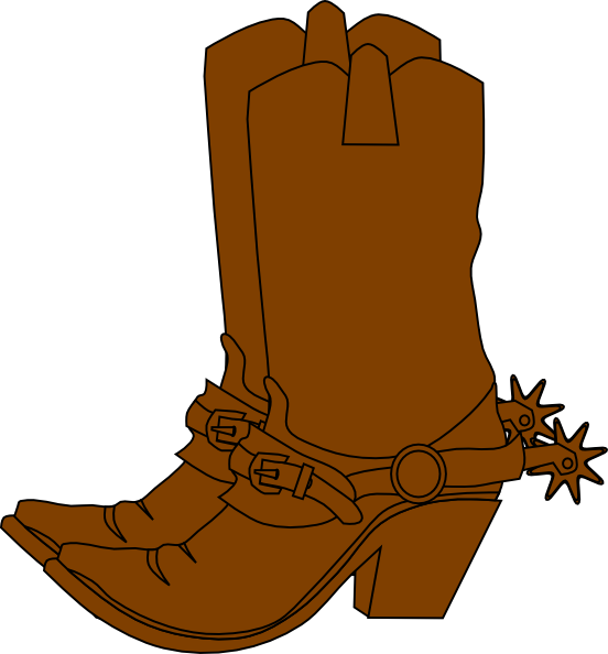 Boots Clip Art At Clker - Toy Story Cowboy Boots (552x594)