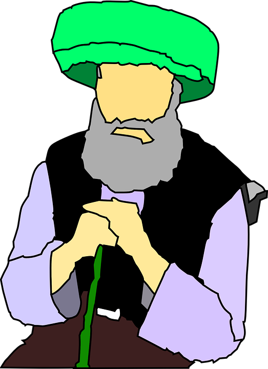 Arabian Clipart Orang - Old Arab Man Clipart (523x720)