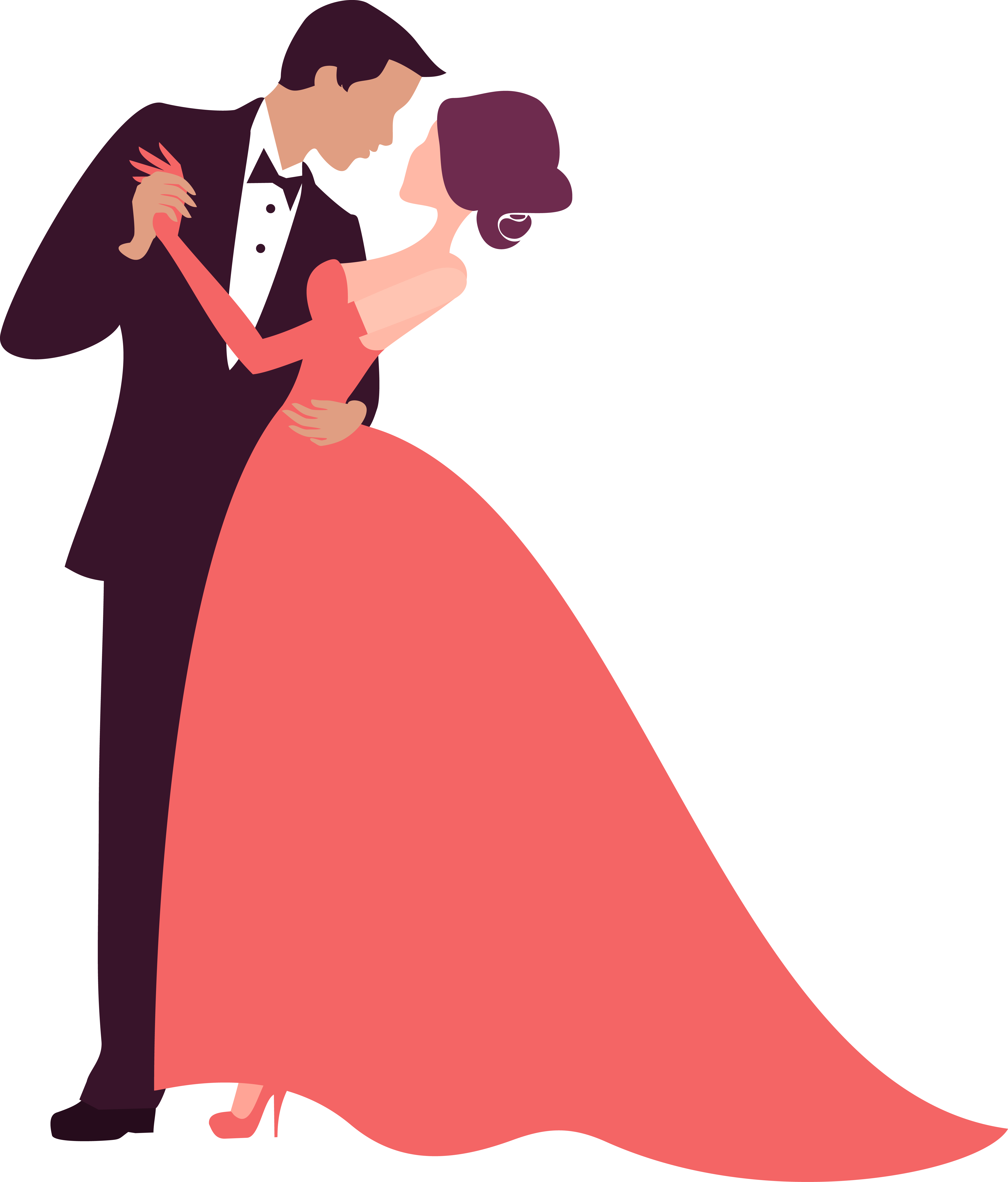 Wedding Invitation Bridegroom Silhouette - Free Vector Wedding Png (4793x5619)