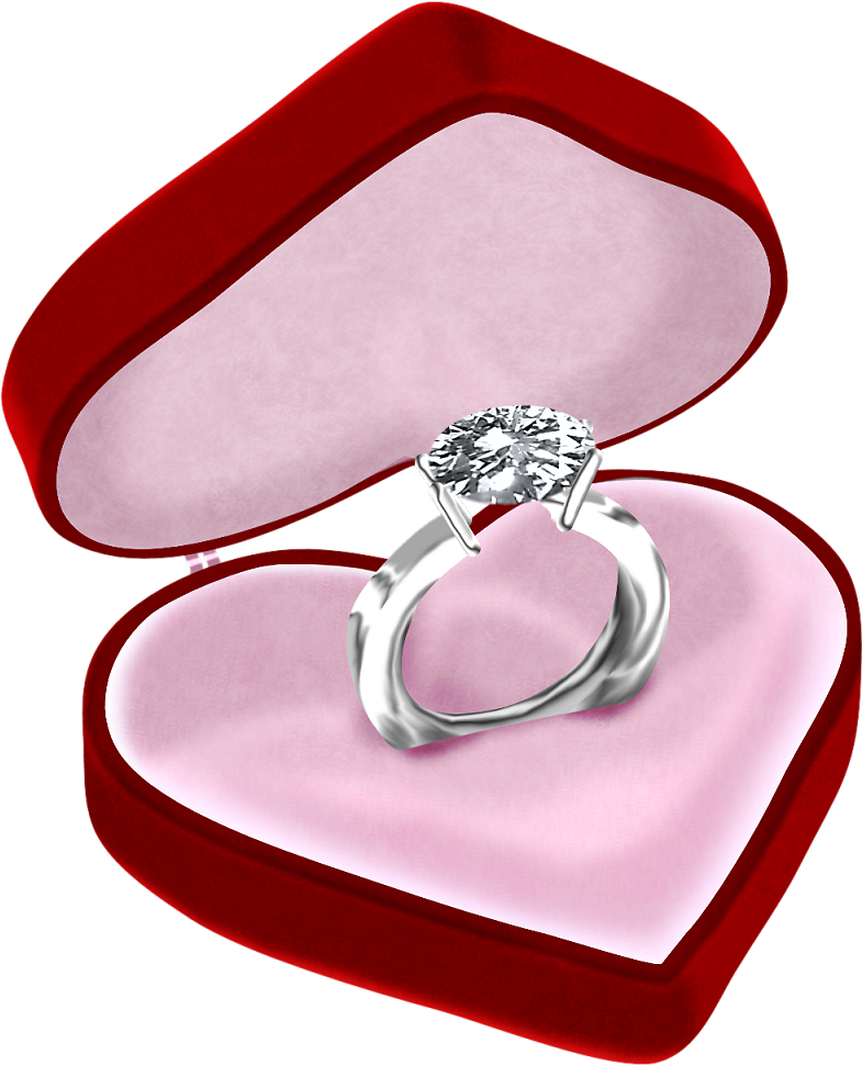 Afbeeldingsresultaat Voor Cliparts Jewelry - Diamond Ring In Box (860x1036)