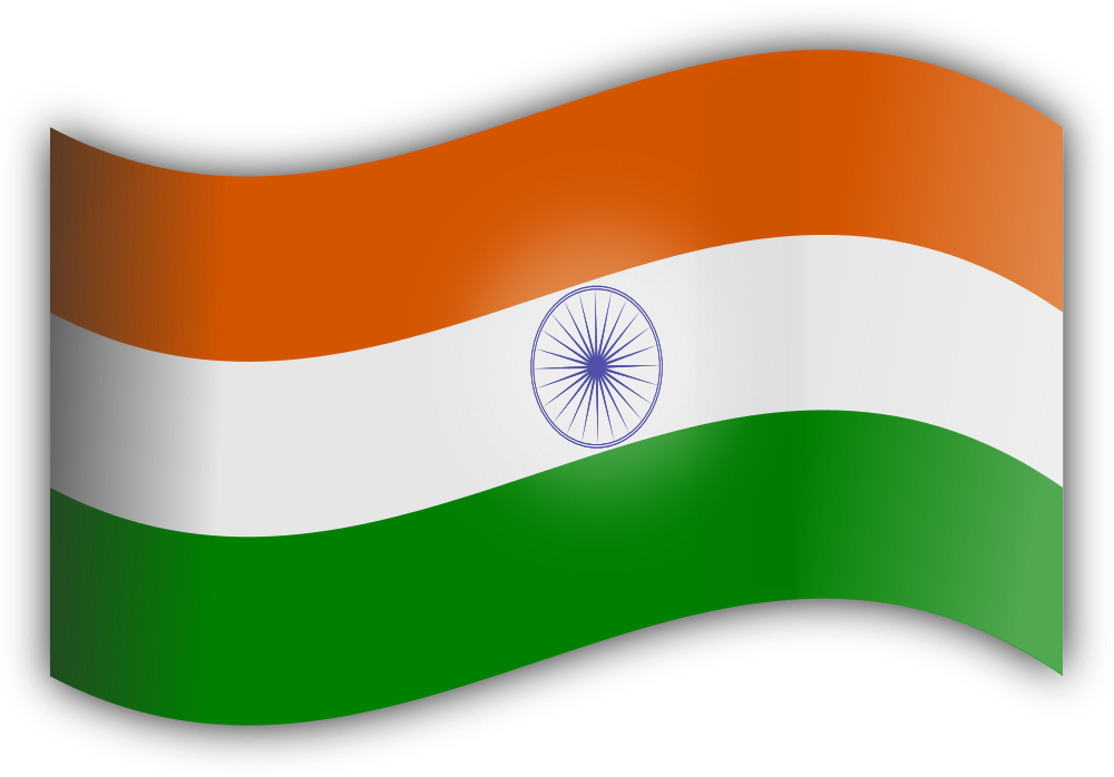 India Cliparts - Indian Flag Clipart (1000x698)