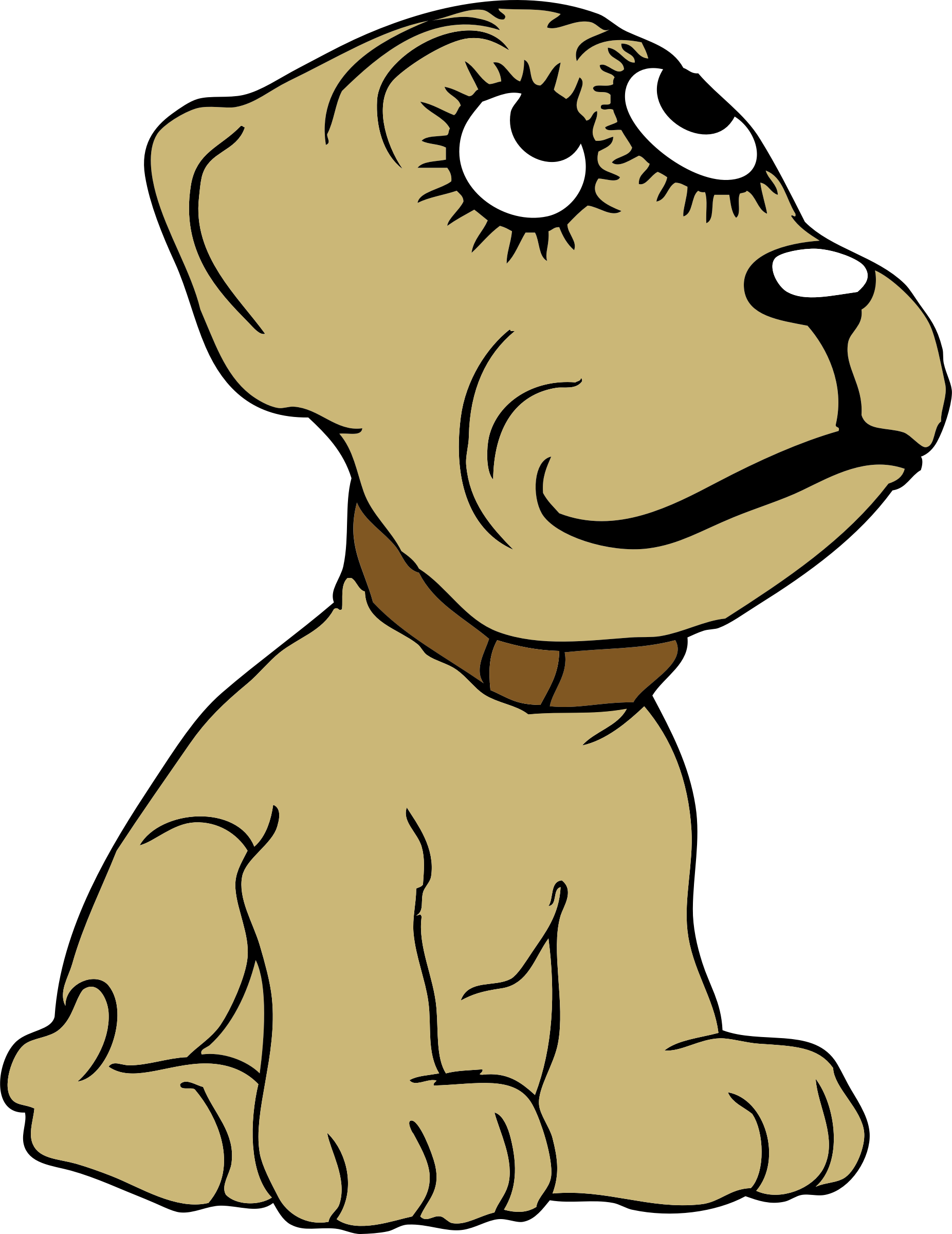 Dog Free Clip Art Animation - Cartoon Dog With No Background (1852x2400)