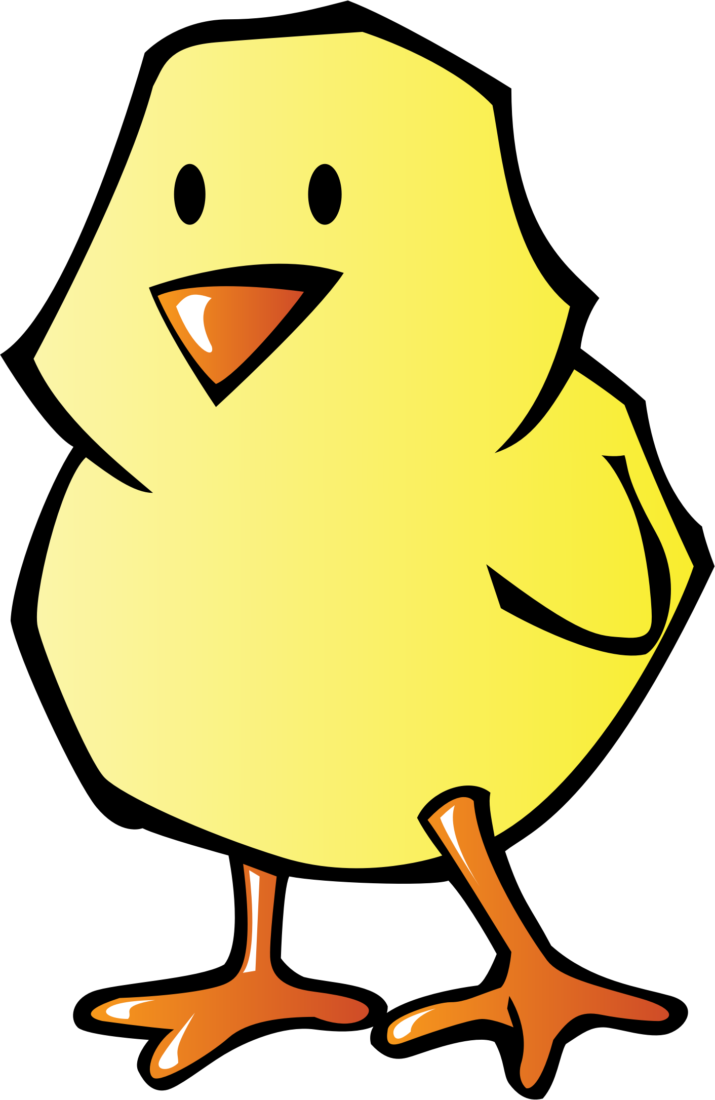 Big Image - Easter Chick Coloring Pages (1412x2172)
