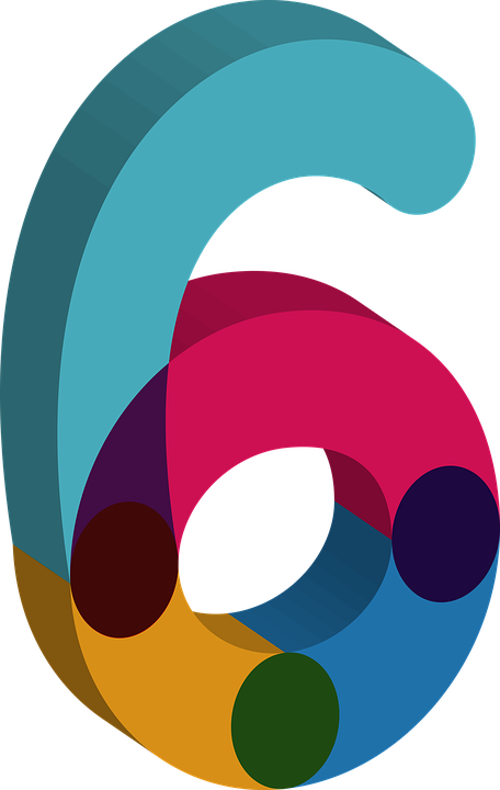 Number Six 6 Numerical Alphabet Numeric Di - Number (456x720)