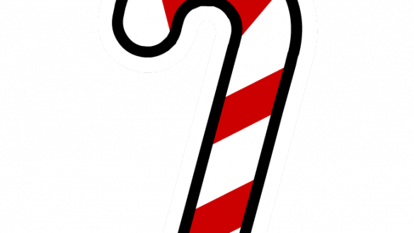 A Ordable Picture Of Candy Cane Clip Art Clipart Free - Clipart Cane (585x329)