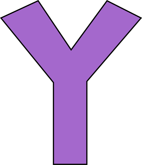Purple Letter Y Clip Art Image - Letter Y Clipart (472x550)
