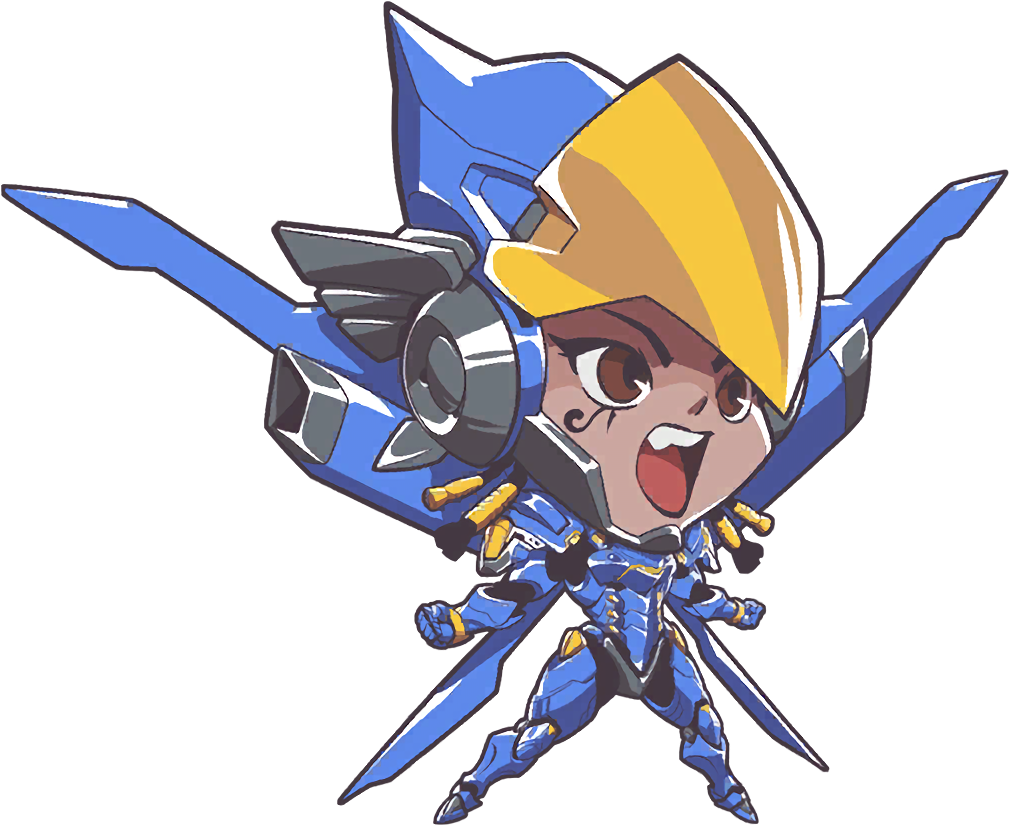 New Website Is Live - Overwatch Pharah Cute Spray (1024x1024)