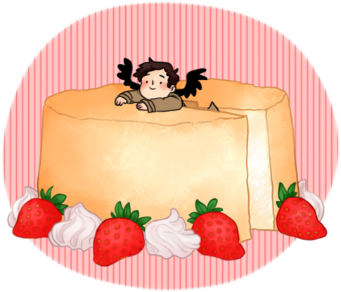 Angel Food Cake - Angel Food Cake Clipart (500x436)